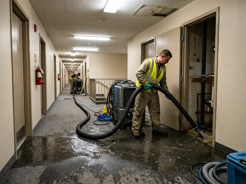 multi-unit-apartment-hallway-f-005 — frequently asked questions, Emergency Burst Pipe Water Extraction & Removal in Air Forc…